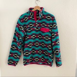 Patagonia synchilla wild desert Aztec teal medium